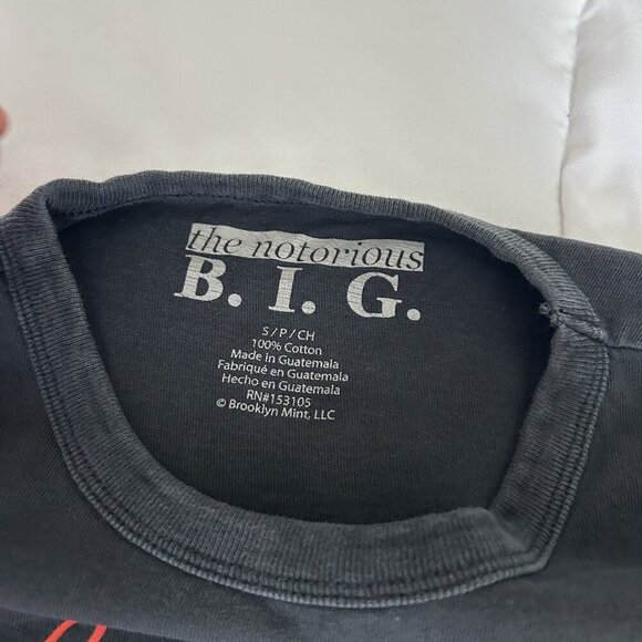 Biggie Smalls Mens Small Black Long Sleeve Graphic Hip Hop Notorious BIG - Picture 5 of 8
